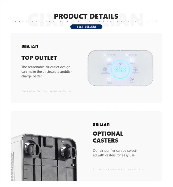 BKJ-60C 2021 New Home Air Purifier With 3 Filters