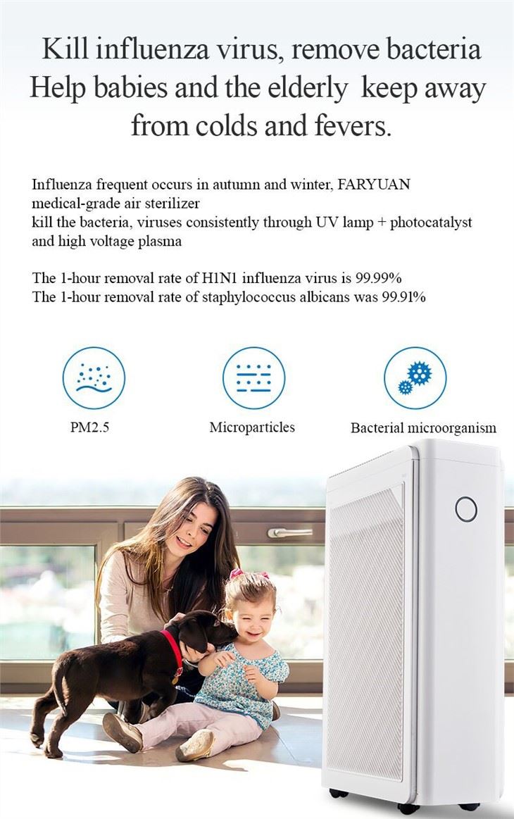 BKJ-60C 2021 New Home Air Purifier With 3 Filters